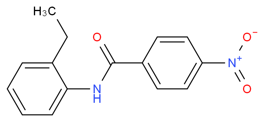 N-(2-ethylphenyl)-4-nitrobenzamide_分子结构_CAS_35709-77-4