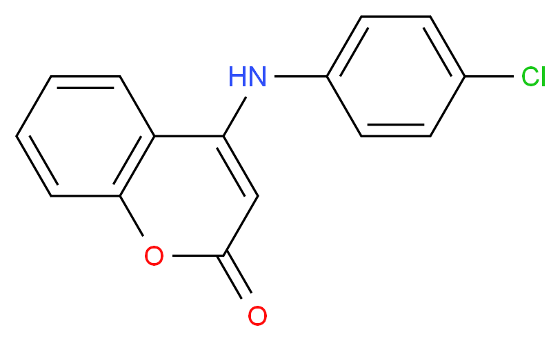 4-(4-Chloroanilino)-2H-chromen-2-one_分子结构_CAS_24526-89-4)