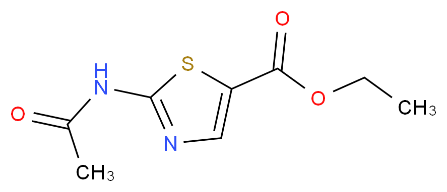 ethyl 2-acetamido-1,3-thiazole-5-carboxylate_分子结构_CAS_106840-37-3