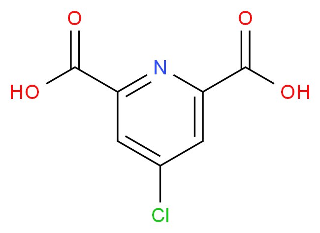 4-Chloro-2,6-pyridinedicarboxylic acid_分子结构_CAS_4722-94-5)