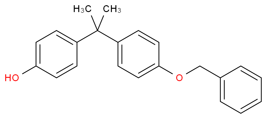 Bisphenol A Monobenzyl Ether_分子结构_CAS_42781-88-4)