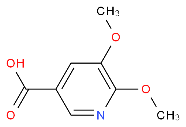 5,6-dimethoxypyridine-3-carboxylic acid_分子结构_CAS_76470-34-3