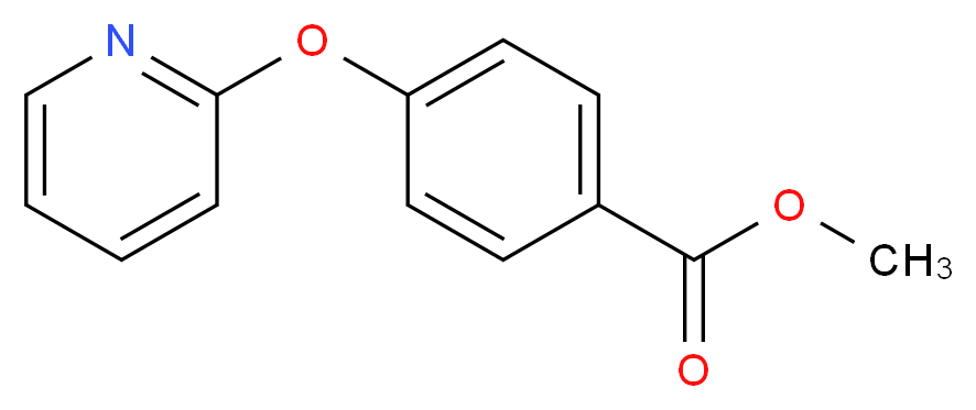 methyl 4-(pyridin-2-yloxy)benzoate_分子结构_CAS_153653-00-0)