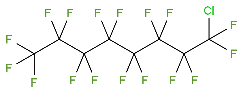 1-chloro-1,1,2,2,3,3,4,4,5,5,6,6,7,7,8,8,8-heptadecafluorooctane_分子结构_CAS_307-35-5