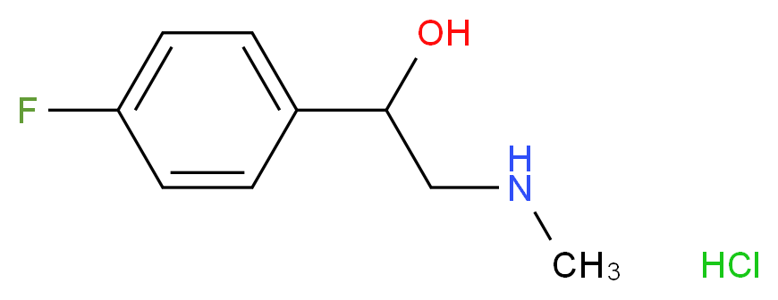 1-(4-fluorophenyl)-2-(methylamino)ethan-1-ol hydrochloride_分子结构_CAS_)