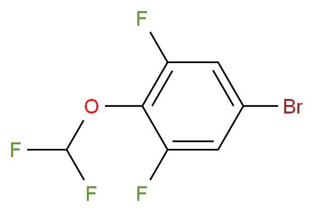5-bromo-2-(difluoromethoxy)-1,3-difluorobenzene_分子结构_CAS_181806-67-7
