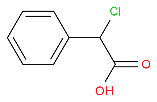 2-chloro-2-phenylacetic acid_分子结构_CAS_4755-72-0