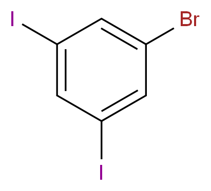 1-Bromo-3,5-diiodobenzene _分子结构_CAS_149428-64-8)