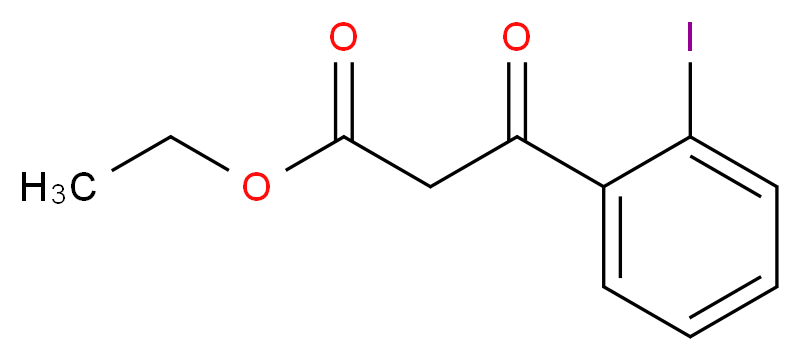 ethyl 3-(2-iodophenyl)-3-oxopropanoate_分子结构_CAS_90034-85-8