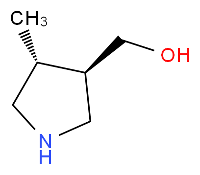 [(3R,4R)-4-methylpyrrolidin-3-yl]methanol_分子结构_CAS_945723-36-4