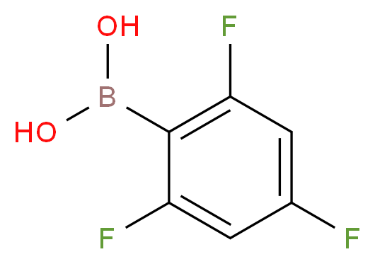 (2,4,6-trifluorophenyl)boronic acid_分子结构_CAS_182482-25-3