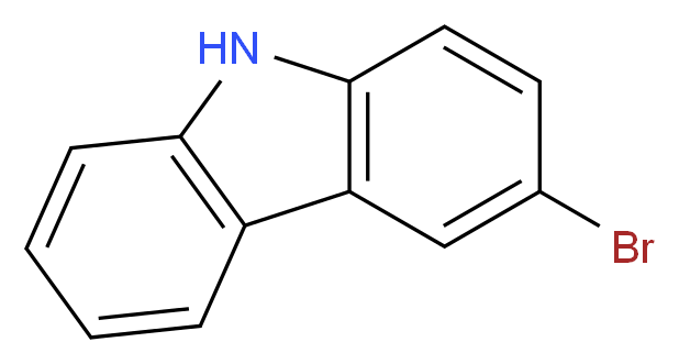 3-bromo-9H-carbazole_分子结构_CAS_1592-95-6