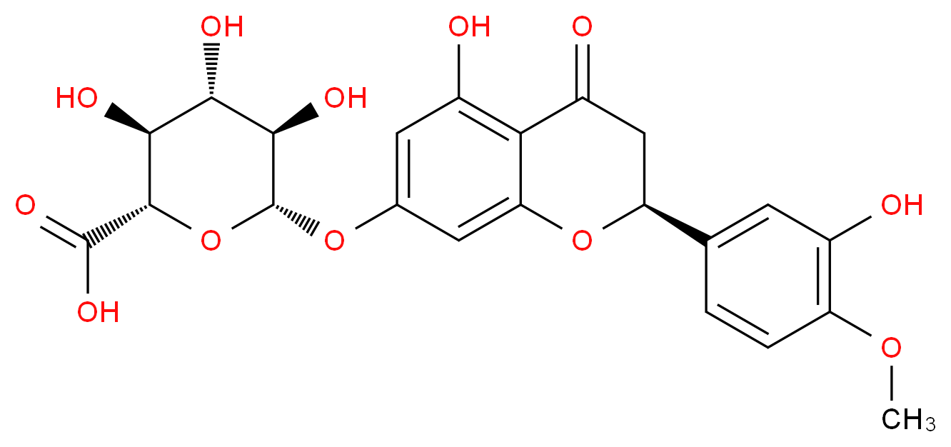 Hesperetin 7-O-β-D-Glucuronide_分子结构_CAS_67322-08-1)