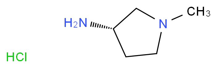 (3S)-1-methylpyrrolidin-3-amine hydrochloride_分子结构_CAS_852874-61-4