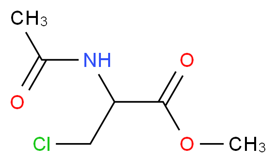 D,L-N-Acetyl-β-chloroalanine Methyl Ester_分子结构_CAS_87333-22-0)