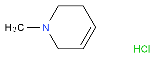 1-甲基-1,2,3,6-四氢吡啶 盐酸盐_分子结构_CAS_73107-26-3)