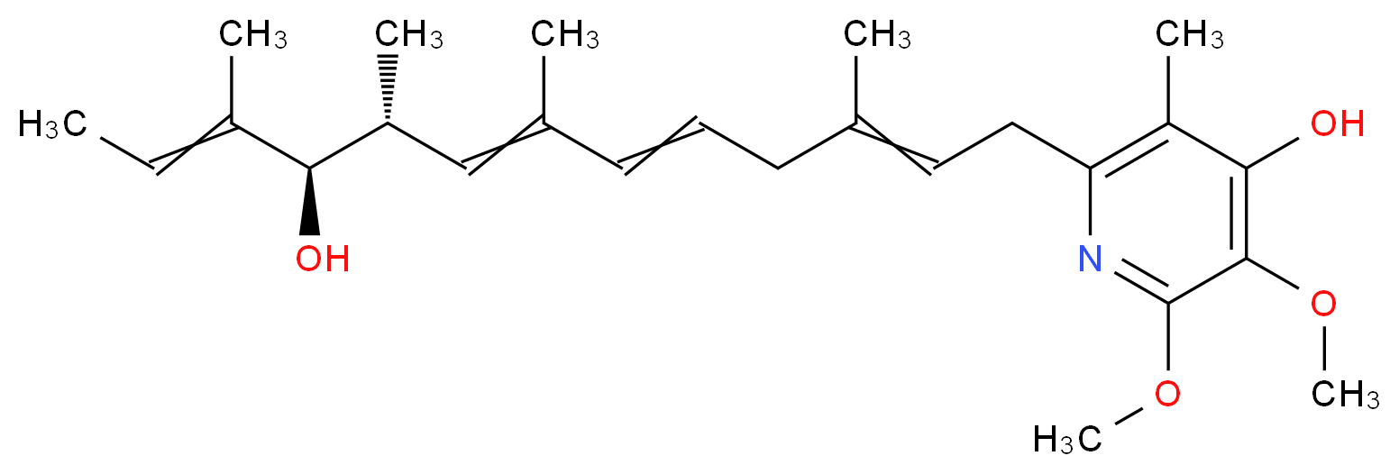 Piericidin A from Streptomyces mobaraensis_分子结构_CAS_2738-64-9)