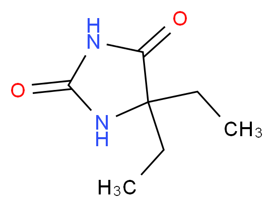 5,5-diethylimidazolidine-2,4-dione_分子结构_CAS_5455-34-5