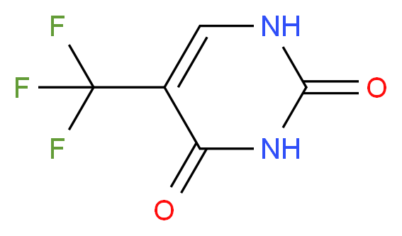 5-(trifluoromethyl)-1,2,3,4-tetrahydropyrimidine-2,4-dione_分子结构_CAS_54-20-6