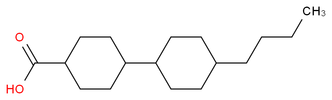 4'-butyl-1,1'-bi(cyclohexyl)-4-carboxylic acid_分子结构_CAS_89111-63-7)