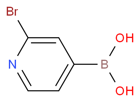 2-BROMOPYRIDINE-4-BORONIC ACID_分子结构_CAS_458532-94-0)