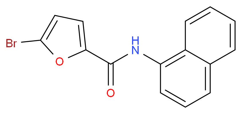 5-bromo-N-1-naphthyl-2-furamide_分子结构_CAS_40337-11-9)