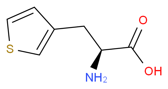 (2S)-2-amino-3-(thiophen-3-yl)propanoic acid_分子结构_CAS_152612-26-5