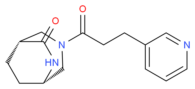 (1R*,5S*)-3-(3-pyridin-3-ylpropanoyl)-3,6-diazabicyclo[3.2.2]nonan-7-one_分子结构_CAS_)