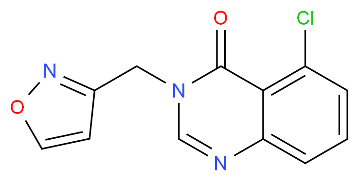 5-chloro-3-(isoxazol-3-ylmethyl)quinazolin-4(3H)-one_分子结构_CAS_)
