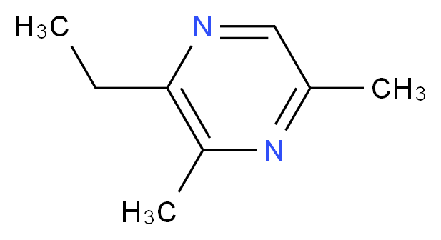 2-乙基-3,5(6)-二甲基吡嗪_分子结构_CAS_13925-07-0)