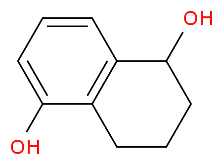 1,2,3,4-tetrahydronaphthalene-1,5-diol_分子结构_CAS_40771-26-4