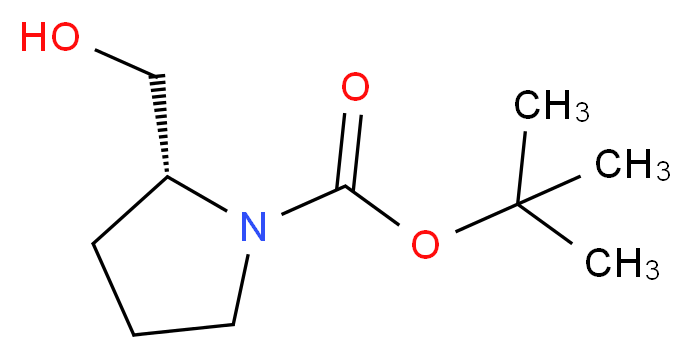 (R)-tert-butyl 2-(hydroxymethyl)pyrrolidine-1-carboxylate_分子结构_CAS_83435-58-9)
