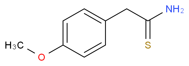 2-(4-methoxyphenyl)ethanethioamide_分子结构_CAS_60759-02-6)