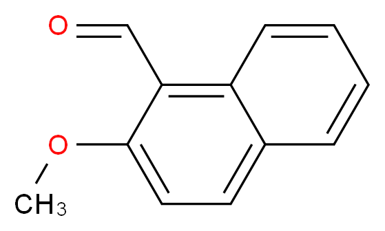 2-甲氧基-1-萘醛_分子结构_CAS_5392-12-1)