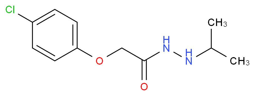 2-(4-chlorophenoxy)-N'-(propan-2-yl)acetohydrazide_分子结构_CAS_3544-35-2