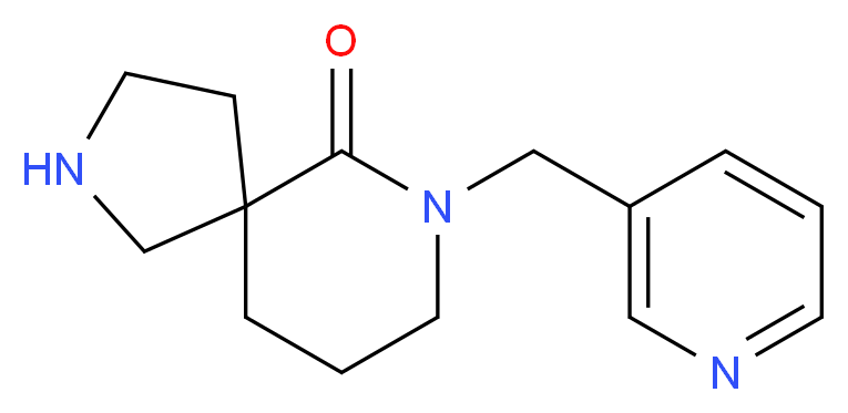 7-(3-pyridinylmethyl)-2,7-diazaspiro[4.5]decan-6-one_分子结构_CAS_)