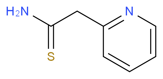 2-(pyridin-2-yl)ethanethioamide_分子结构_CAS_26414-86-8