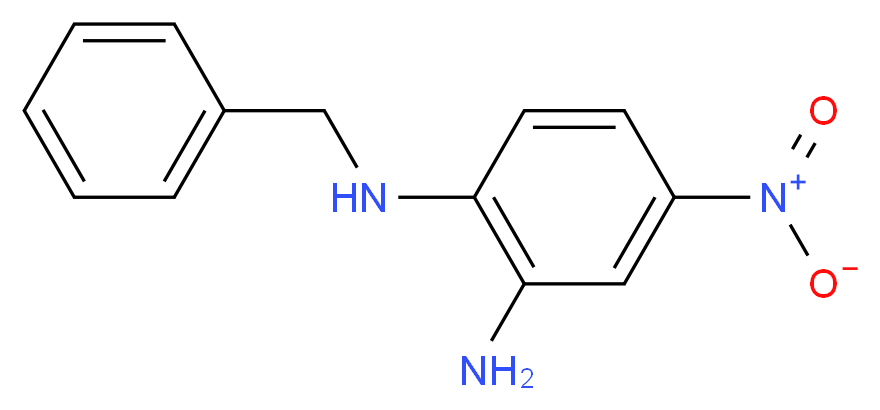 N~1~-benzyl-4-nitro-1,2-benzenediamine_分子结构_CAS_66108-86-9)