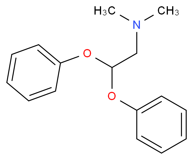 (2,2-diphenoxyethyl)dimethylamine_分子结构_CAS_32359-34-5