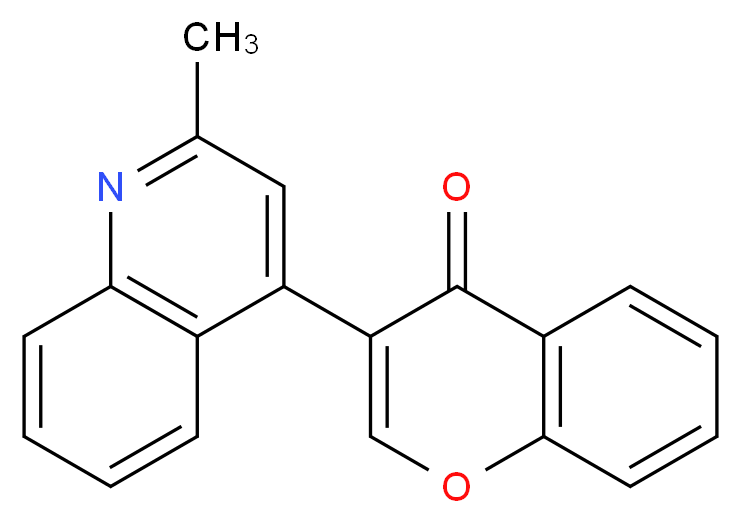 3-(2-methylquinolin-4-yl)-4H-chromen-4-one_分子结构_CAS_)