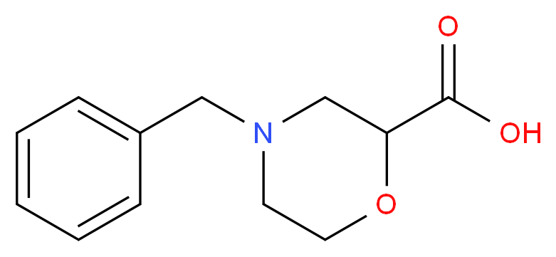 4-benzylmorpholine-2-carboxylic acid_分子结构_CAS_769087-80-1