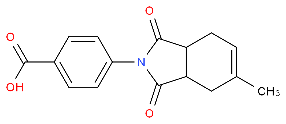 4-(5-Methyl-1,3-dioxo-1,3,3a,4,7,7a-hexahydro-2H-isoindol-2-yl)benzoic acid_分子结构_CAS_)