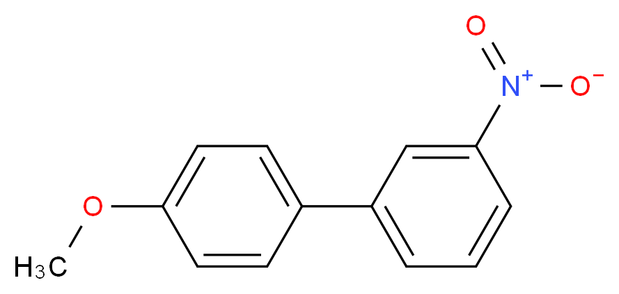 1-(4-methoxyphenyl)-3-nitrobenzene_分子结构_CAS_53059-31-7