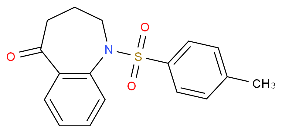 1-[(4-Methylphenyl)sulfonyl]-1,2,3,4-tetrahydro-5H-1-benzazepin-5-one_分子结构_CAS_24310-36-9)