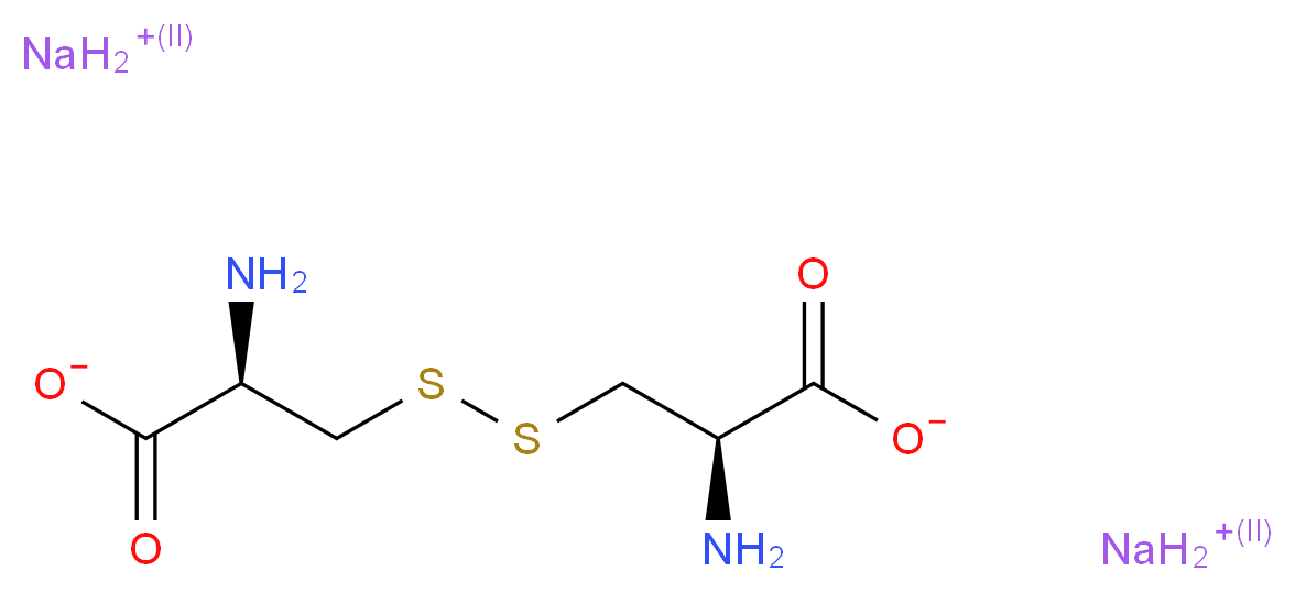 L-Disodium 3,3'-dithio-bis(2-aminopropanoate)_分子结构_CAS_64704-23-0)