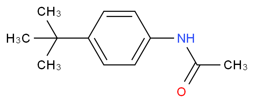 N-(4-tert-butylphenyl)acetamide_分子结构_CAS_20330-45-4