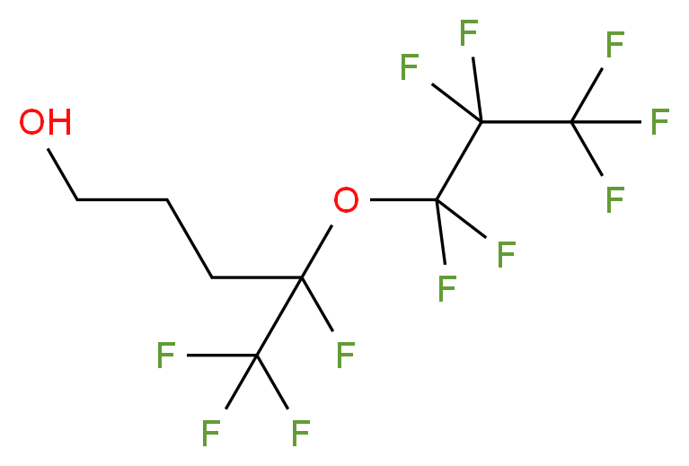 4,5,5,5-Tetrafluoro-4-(heptafluoropropoxy)pentan-1-ol 97%_分子结构_CAS_)