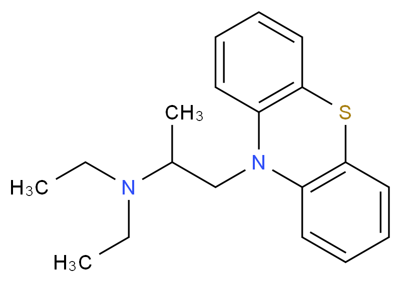 diethyl[1-(10H-phenothiazin-10-yl)propan-2-yl]amine_分子结构_CAS_1094-08-2