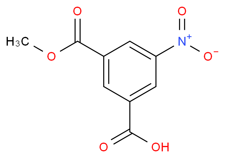 3-(methoxycarbonyl)-5-nitrobenzoic acid_分子结构_CAS_1955-46-0
