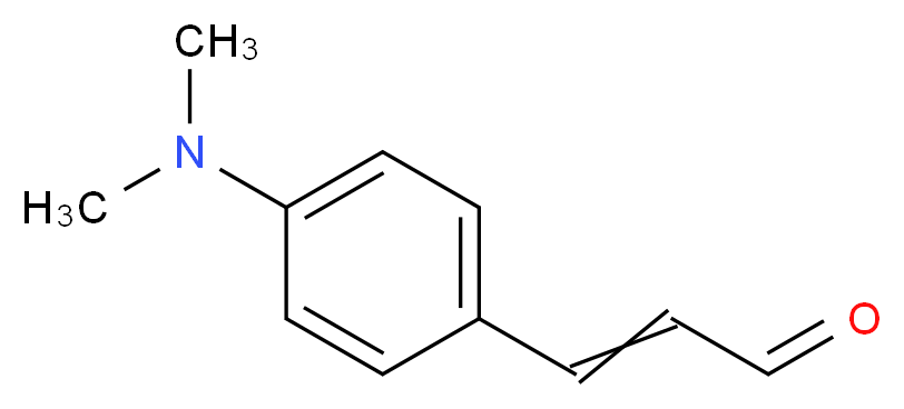 3-[4-(dimethylamino)phenyl]prop-2-enal_分子结构_CAS_6203-18-5